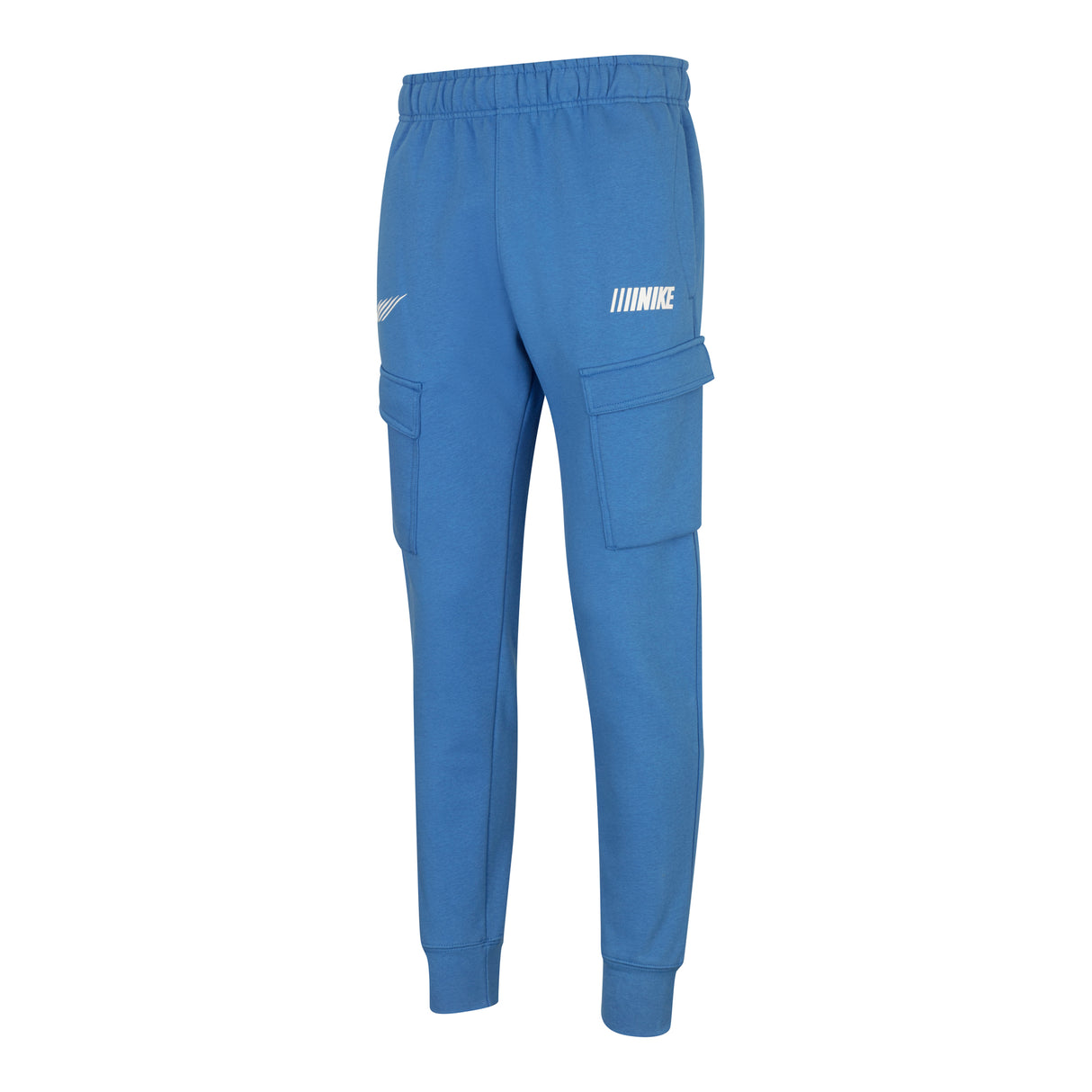 Nike Sportswear Standard Issue Men's Fleece Cargo Tracksuit in Light Photo Blue