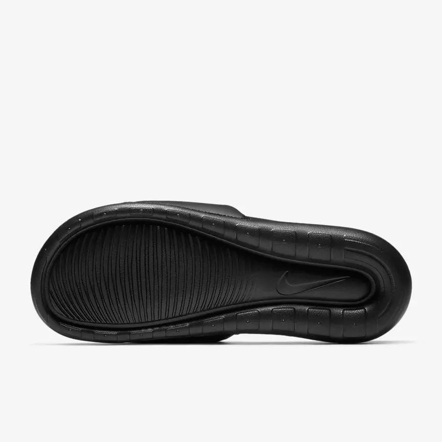 Nike Victori One Slides in Black/Black/White