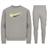 Nike Sportswear Printed Swoosh Men’s Tracksuit in Grey