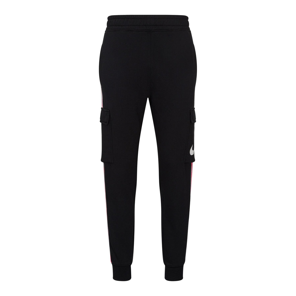Nike Sportswear Men's Repeat Crew Fleece Tracksuit in Black/Hyper Pink