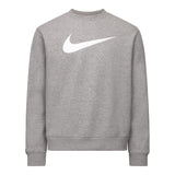 Nike Sportswear Men's Repeat Crew Fleece Tracksuit in Dark Grey Heather/White