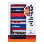 Ellesse Men’s Muxel 3 Pack Underwear Trunks Red / Blue / Multi WB