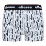 Ellesse Men’s Muxel 3 Pack Underwear Trunks White / Black / Red