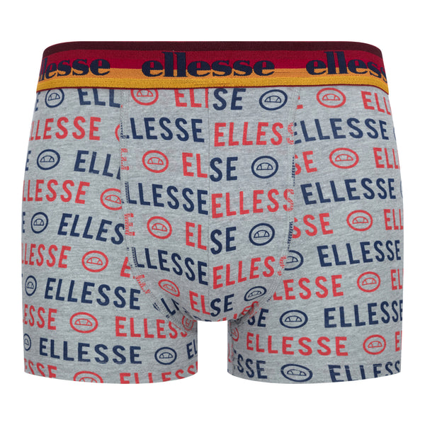 Ellesse Men’s Muxel 2 Pack Underwear Trunks Grey / Blue / Multi