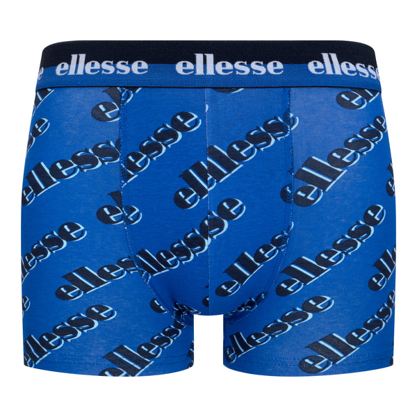 Ellesse Men’s Muxel 3 Pack Underwear Trunks Blue / Blue WB