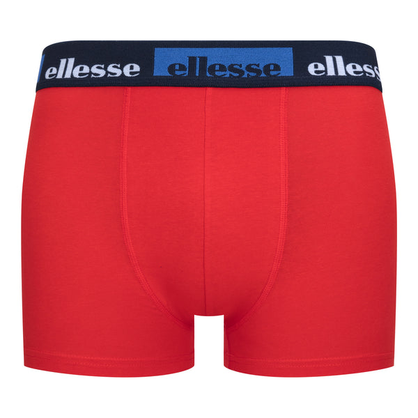 Ellesse Men’s Muxel 3 Pack Underwear Trunks Blue / Red / Multi WB