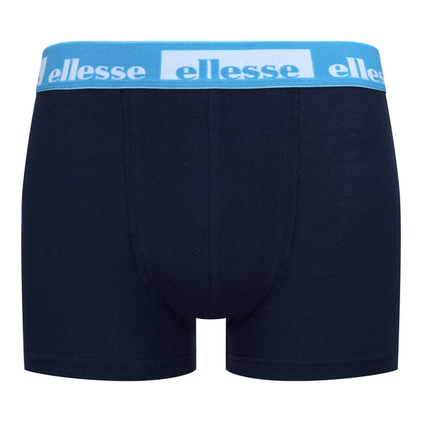 Ellesse Men’s Muxel 3 Pack Underwear Trunks Grey / Blue / Blue WB