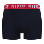 Ellesse Men’s Muxel 3 Pack Underwear Trunks Blue / Red / Grey