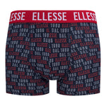 Ellesse Men’s Muxel 3 Pack Underwear Trunks Blue / Red / Multi