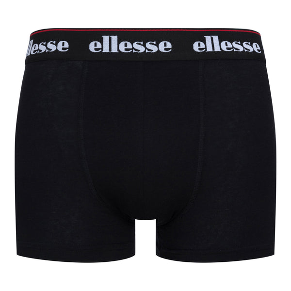Ellesse Men’s Muxel 3 Pack Underwear Trunks White / Black / Red