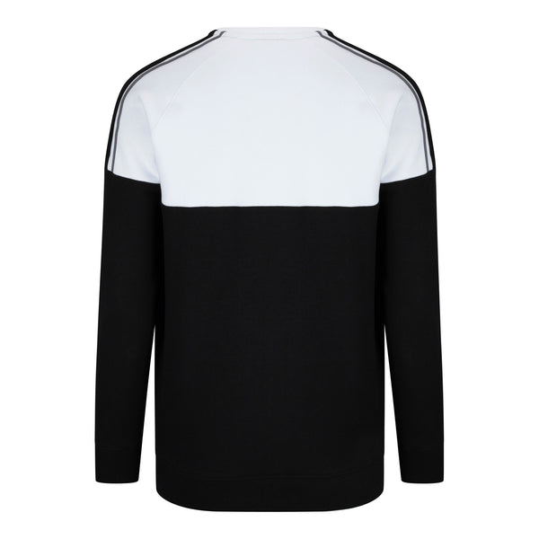 Gym King Sacro Colourblock Sweatshirt in Black & White