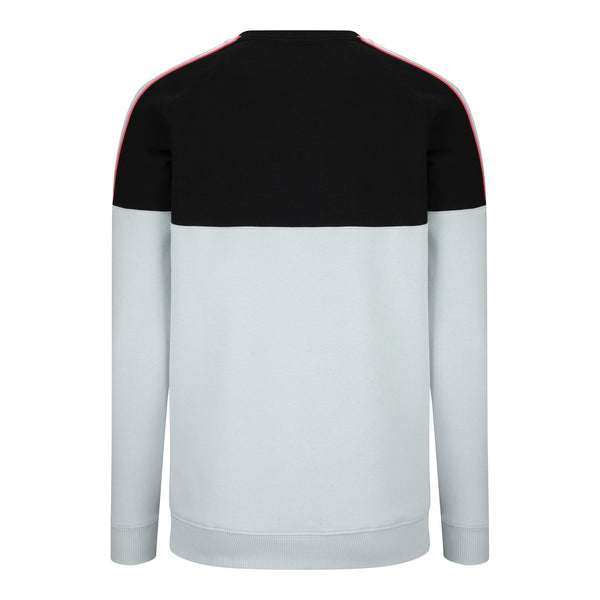 Gym King Sacro Colourblock Sweatshirt in Black & Red