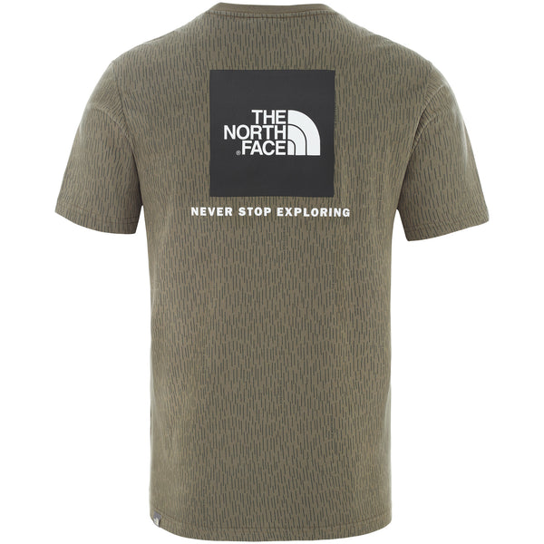 The North Face Men's Redbox T-Shirt in Burnt Olive/Green Rain Camo