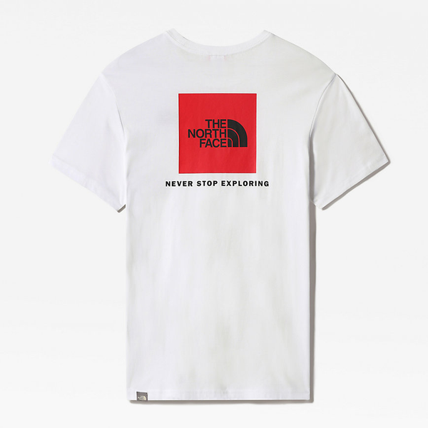 The North Face Men's Redbox T-Shirt in White/Red