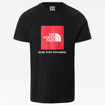 The North Face Men's Raglan Redbox T-Shirt in TNF Black