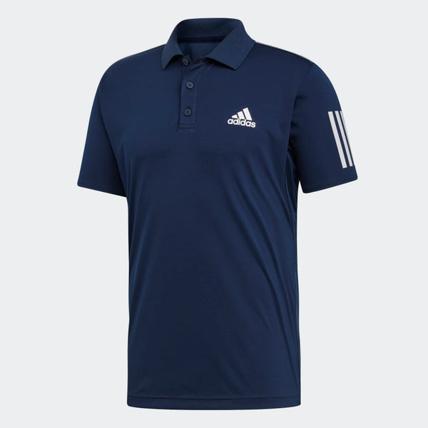 Adidas 3 Stripes Club Polo Shirt Navy
