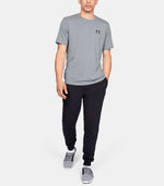 Under Armour UA Sportstyle Left Chest Short Sleeve T Shirt in Grey