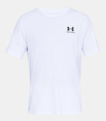 Under Armour UA Sportstyle Left Chest Short Sleeve T Shirt in White
