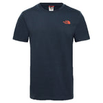 Men’s The North Face Short Sleeve Simple Dome T-Shirt Urban Navy/Fiery Red