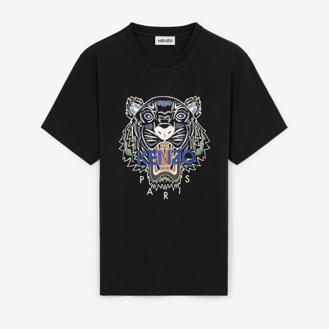 Kenzo Tiger Print T-Shirt in Black/Multi