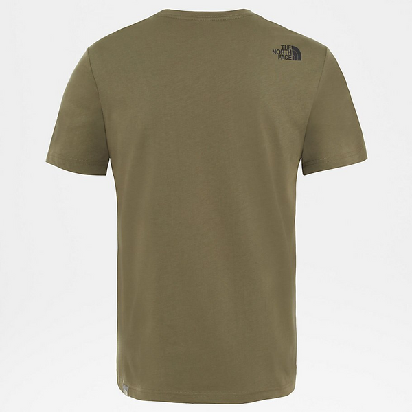 Men’s The North Face Short Sleeve Fine T-Shirt New Taupe Green