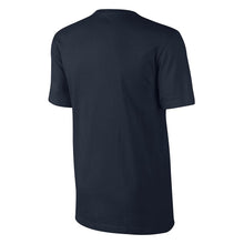Nike Crew Neck T-Shirt With Embroidered Swoosh in Navy