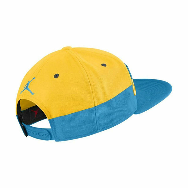 Nike Jordan Pro Poolside Cap in Yellow & Blue CU6560-741