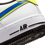 Nike Air Force 1 '07 GS Older Kids Shoe in White / Race Blue - Volt [DB1555-100]