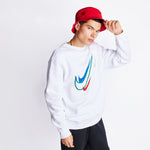 Nike Men's Sportswear Fleece Crew Neck Sweatshirt in White [DQ3943 100]