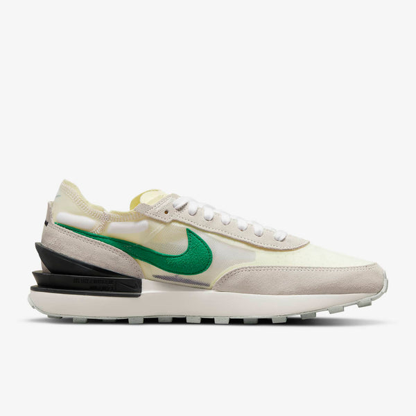 Nike Waffle One Men's Trainers in Summit White/Black/Citron Tint/Malachite [DR8598-100]