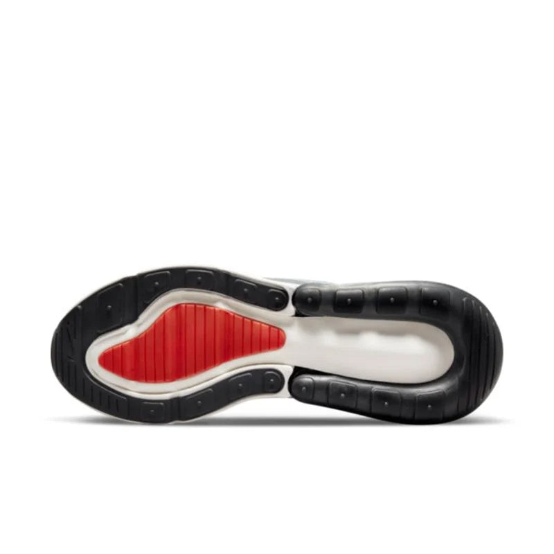 Nike Air Max 270 Trainers in Grey Fog/Team Orange/Sail [DR8616-001]