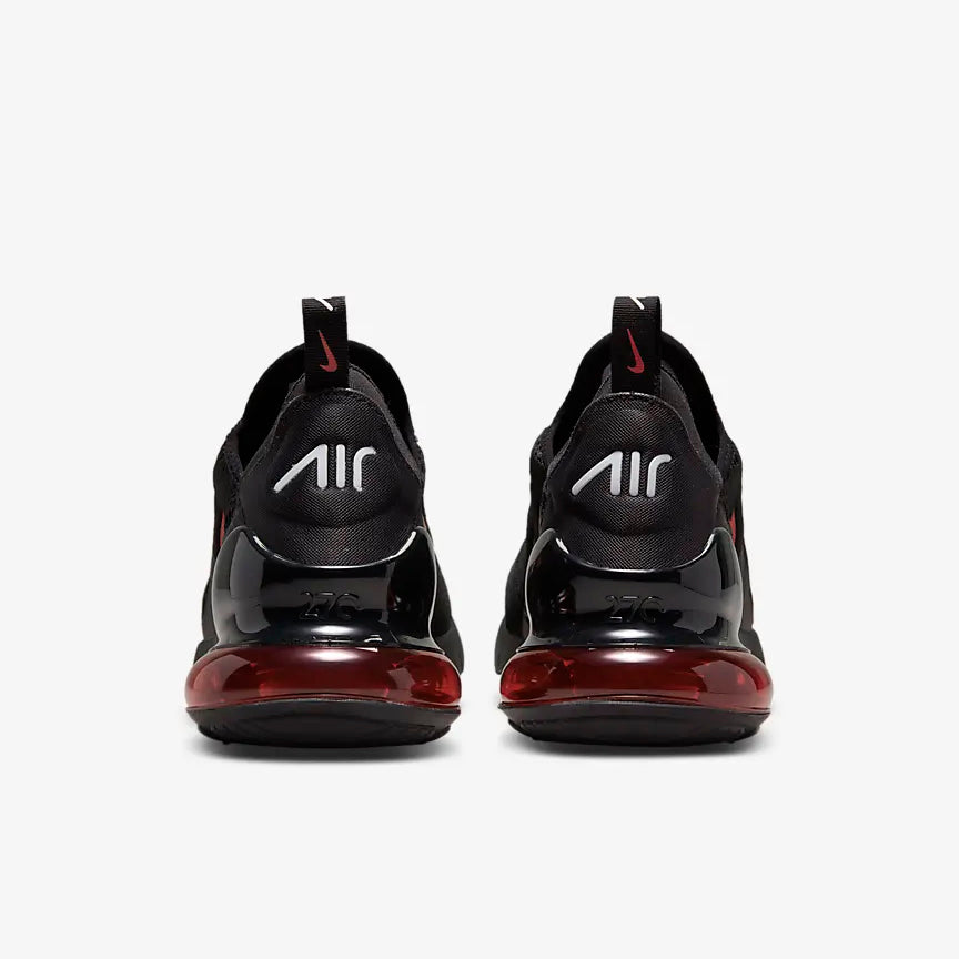 Nike Air Max 270 Trainers in Black/White/University Red [DR8616-002]