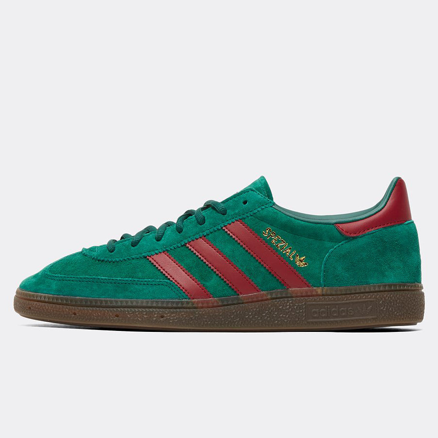 Green and cheap red trainers