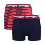 Ellesse Men’s Muxel 2 Pack Underwear Trunks Red / Black