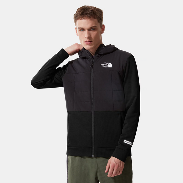 The North Face Men's Mountain Athletics Hybrid Insulated Fleece Jacket in Black