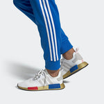 Adidas Originals NMD_R1 Shoes in Cloud White/Lush Red/Lush Blue