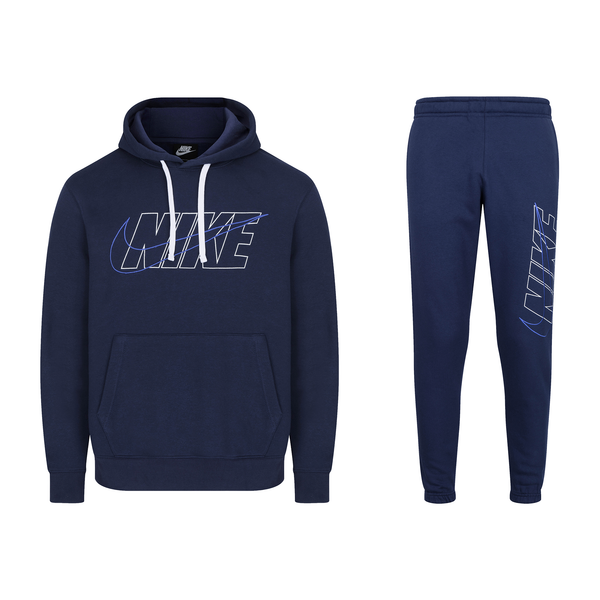 Nike Essentials Men's Club Pullover Tracksuit in Navy