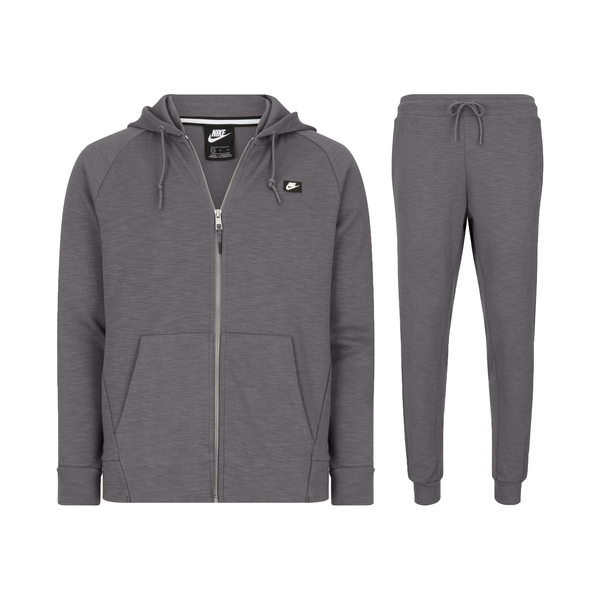 Nike Sportswear Men's Optic Full Zip Tracksuit in Grey
