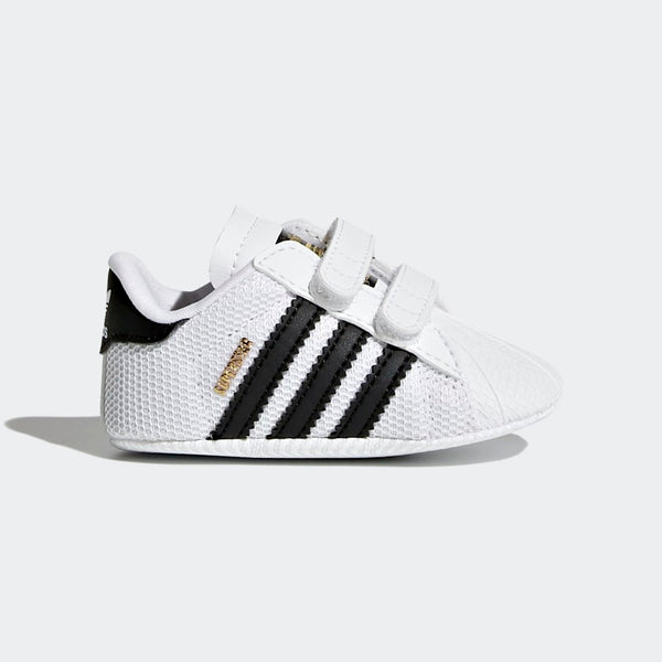Adidas Originals Superstar Crib Shoes in White & Black