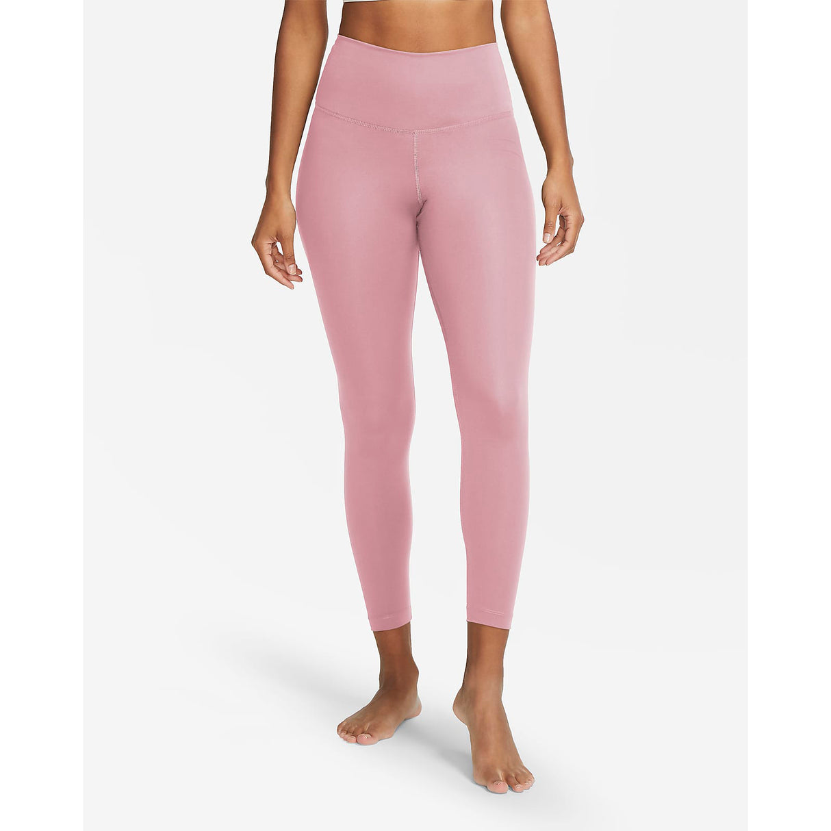 Nike Yoga Women's 7/8 High Rise Dri-FIT Leggings in Pink [CU5293-630]