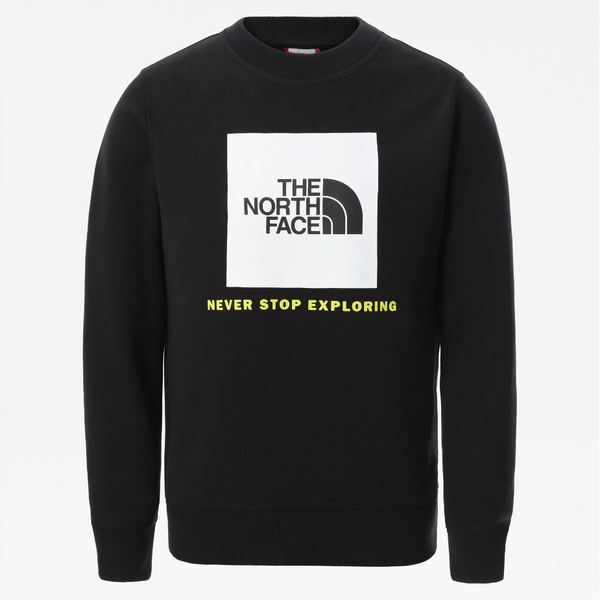 The North Face Youth Box Drew Peak Kids Sweatshirt in Black