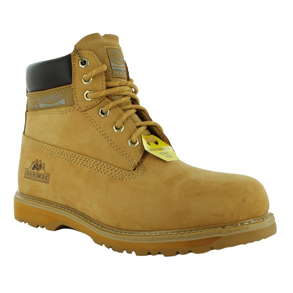 Groundwork SK21 Nubuck Leather Safety Boot with Steel Toe