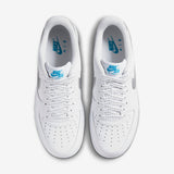 Nike Air Force 1 ’07 Men's Trainers in White/Laser Blue/Metallic Silver [DR0142-100]