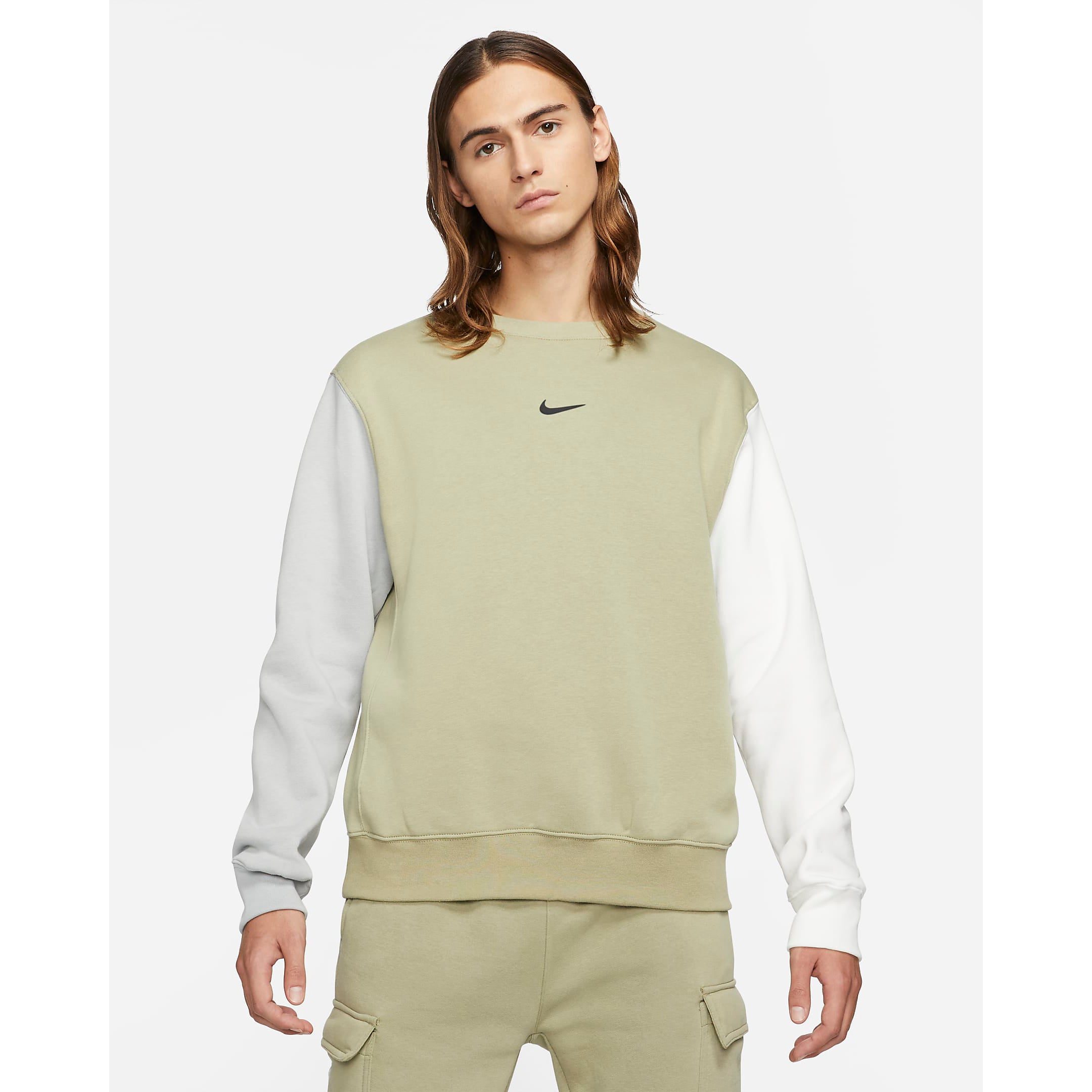 Nike hotsell sweatshirt khaki