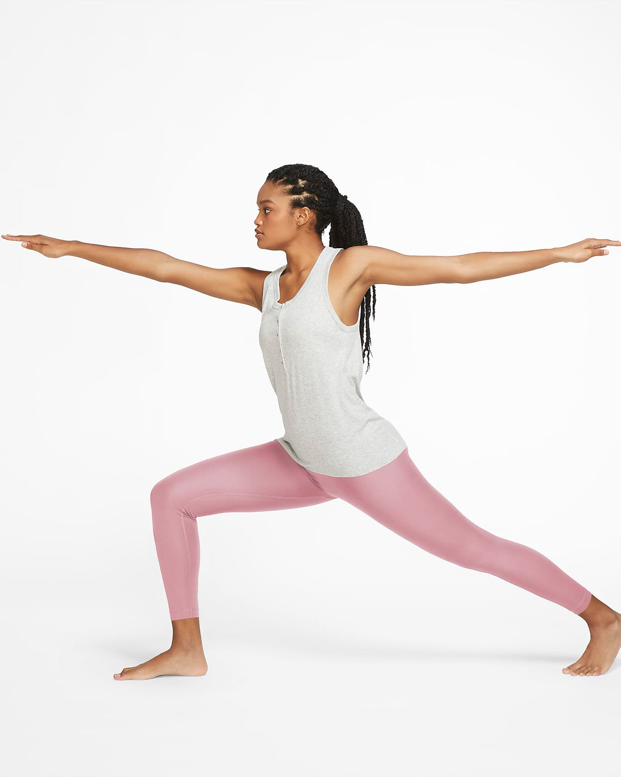 Nike Yoga Women's 7/8 High Rise Dri-FIT Leggings in Pink [CU5293-630] –  Find Your Sole